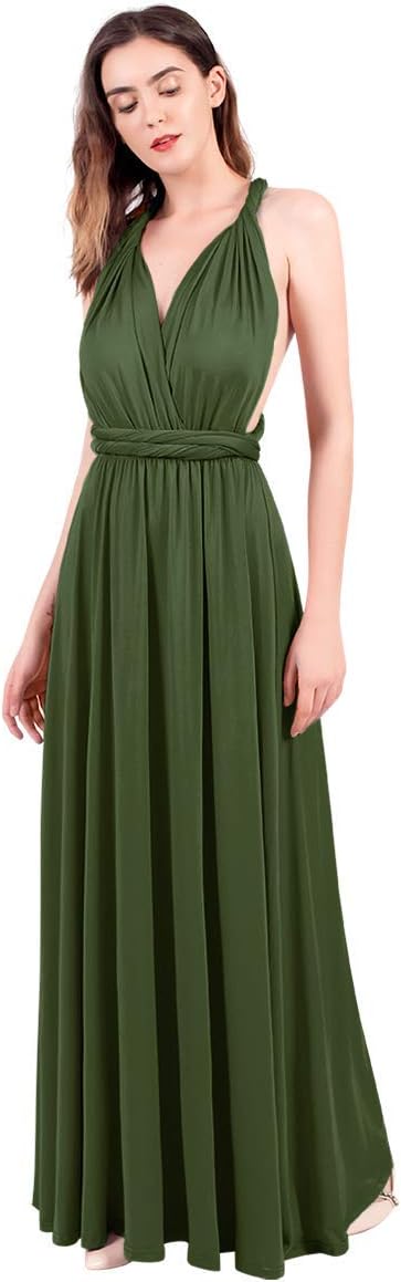 Rückenfreies Multiway Bandage Wickelkleid Festlich